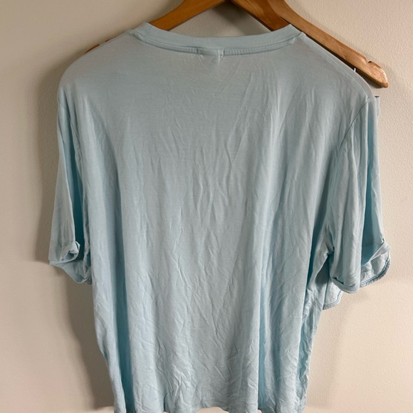 Aspen Dream Womens Pajamas Short Shirt Set Size XL Blue - Picture 3 of 7